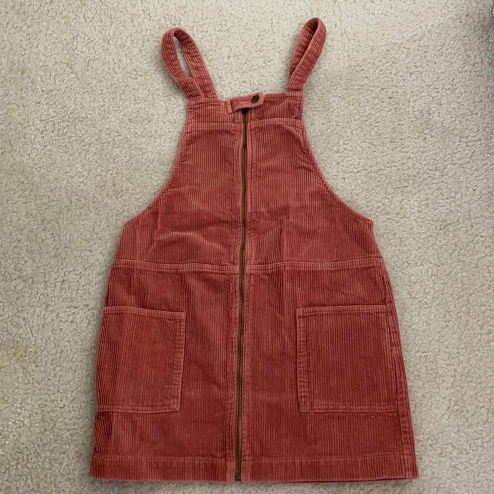 Corduroy overall dress